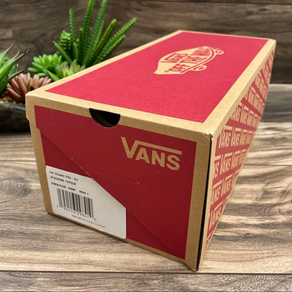 ⛔️SOLD⛔️ NIB Vans Classic Slip On Sneaker Packing Tape 10 - Picture 10 of 11